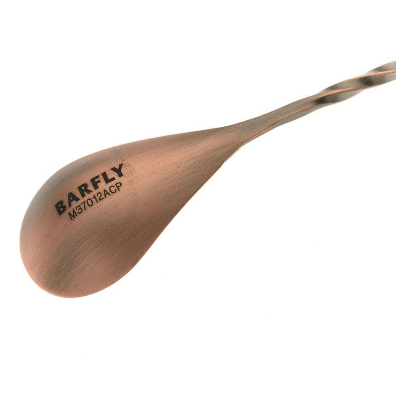 Barfly Bar Spoon, Teardrop End 11 13/16" (30 cm), Antique Copper - Image 4